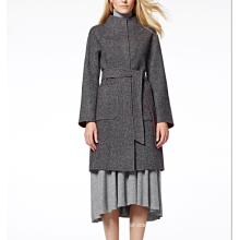 17PKCSC011 women double layer 100% cashmere wool coat